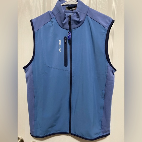 NWT RLX RALPH LAUREN MEN
Stretch French Terry Vest  Blue - Picture 2 of 8